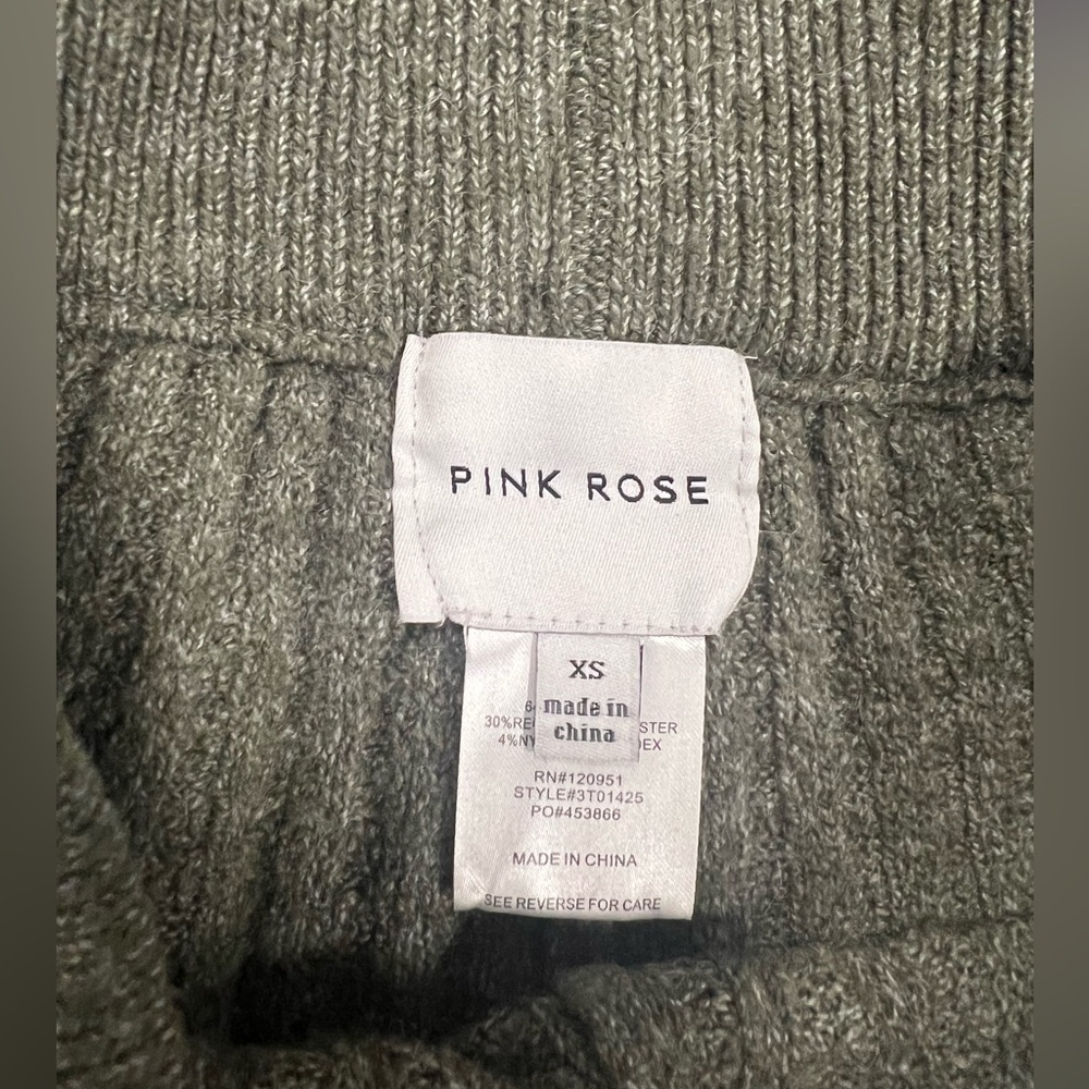 NWT Pink Rose XS Women’s green‎ soft pants - Picture 3 of 5